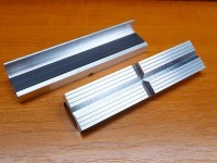 Backeneinsätze aus Aluminium mit V-Nut für YORK-Schraubstock, mit Magnetband