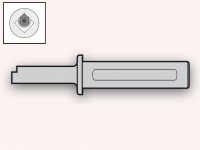 Formhalter für Vierkantprofil 8-10mm, UT-SQ-08 / 10-25