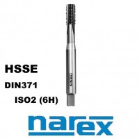 Maschinengewindebohrer M5 HSSE ISO2 (6H) DIN371 gerader Schlitz, NAREX 1000