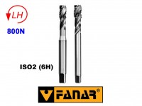 Maschinengewindebohrer M links - HSSE ISO2 (6H) Spiral (40 °), FANAR