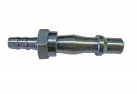 Dorn mit schlauchartigem Nippel 6 mm, für Schnellkupplung Typ SE6 festigkeitsmäßig - Stahl