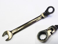 Rasselschlüssel mit Gelenk 10 mm öhrenflach, PROTECO