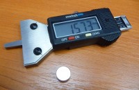 Digitales Messmittel der Tiefe von Dessin 0 - 25 mm , metallisch Typ 01