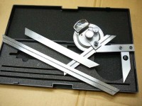 Optischer Winkelmesser mit Lupe 300 mm und drei Messer, Schut