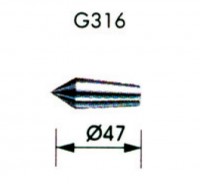 G316-Aufsatz für austauschbare VLC-Schwenkspitzen